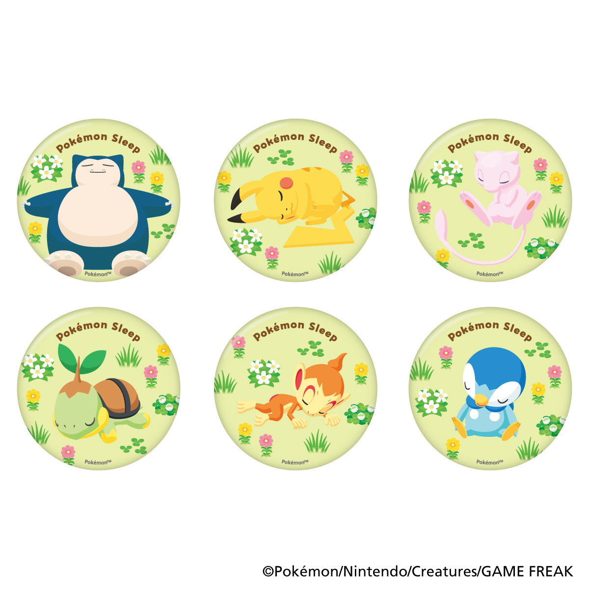 ポケモンスリープ　おやすみ缶バッジ（全6種）1パック
