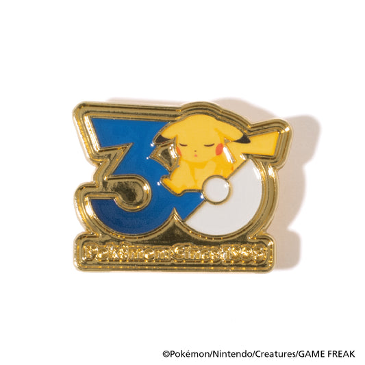 ポケモンスリープ　ポケモン30周年ピンバッジ（ピカチュウ）