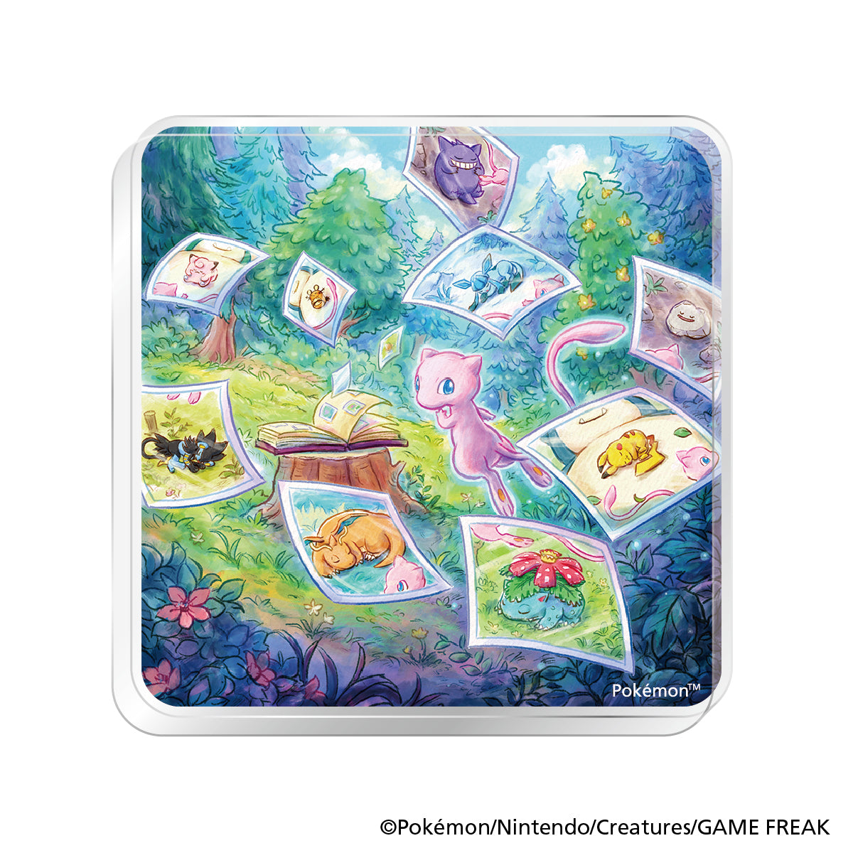 ポケモンスリープ　アクリルマグネット（ミュウのミラクルスナップミッション）