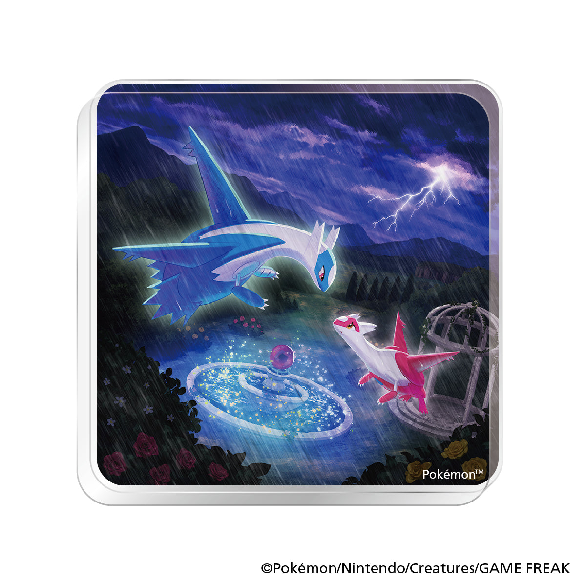 ポケモンスリープ　アクリルマグネット（ラティオスとこころのしずく）