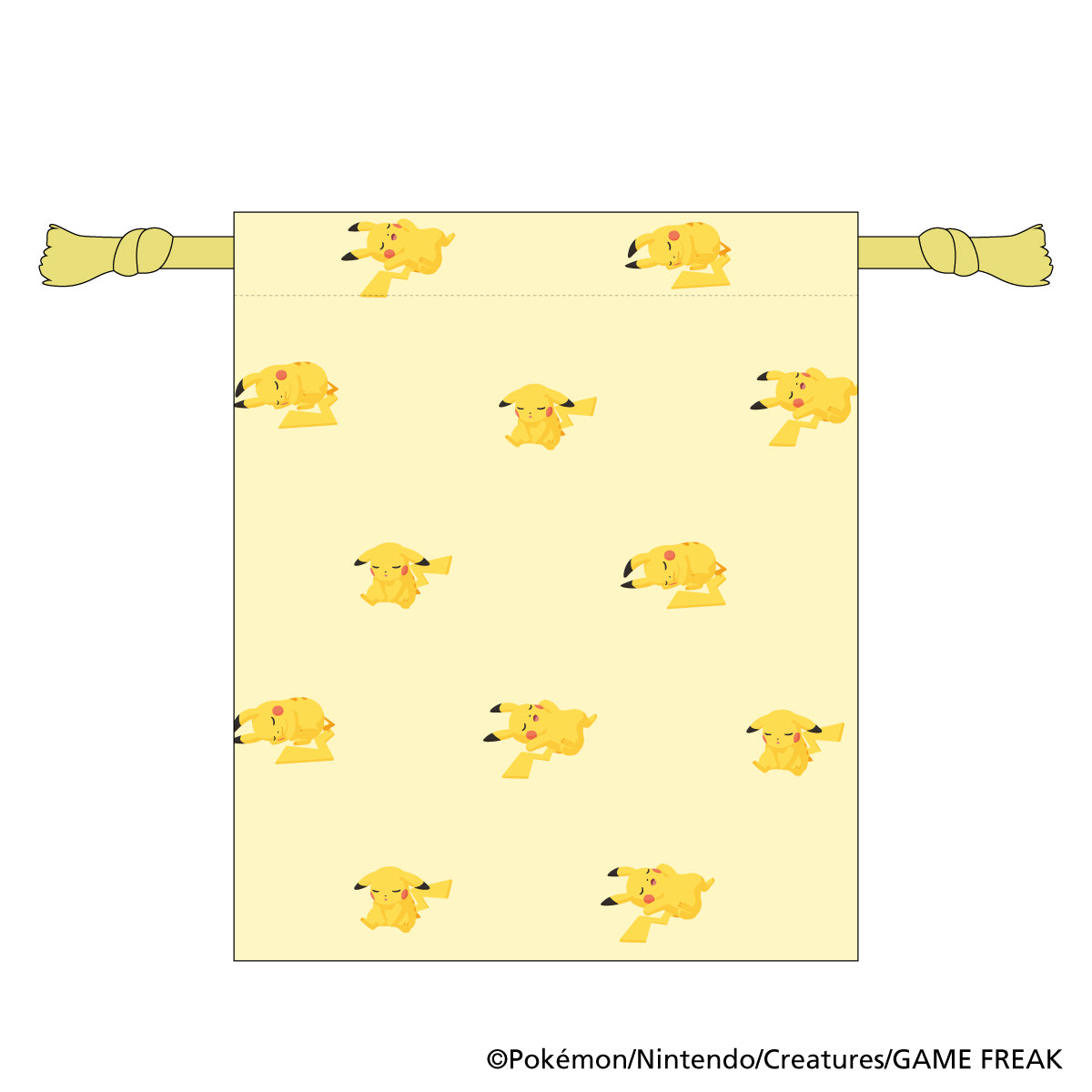 ポケモンスリープ　おやすみ巾着（ピカチュウ）